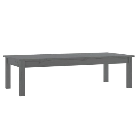 vidaXL Couchtisch Grau 110x50x30 cm Massivholz Kiefer