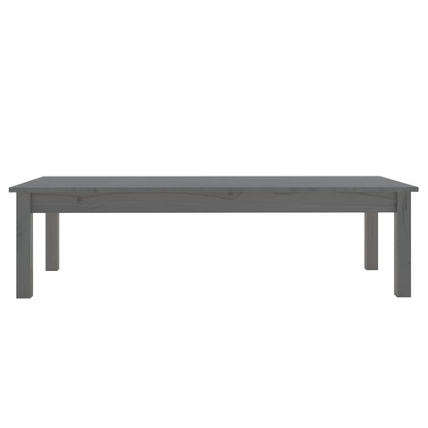 vidaXL Couchtisch Grau 110x50x30 cm Massivholz Kiefer