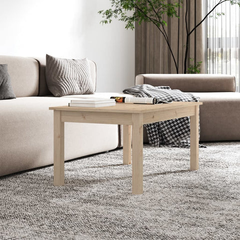 vidaXL Couchtisch 80x50x40 cm Massivholz Kiefer