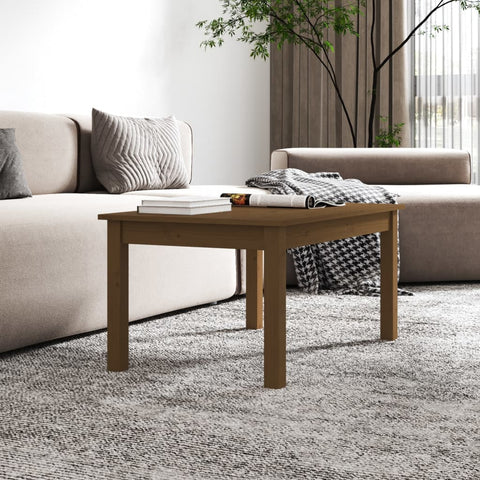 vidaXL Couchtisch Honigbraun 80x50x40 cm Massivholz Kiefer