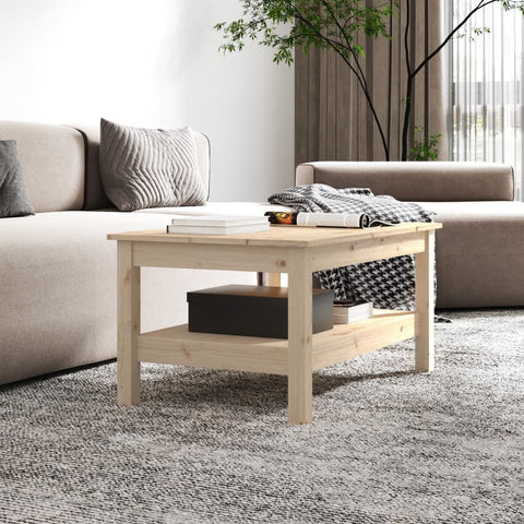 vidaXL Couchtisch 80x50x40 cm Massivholz Kiefer