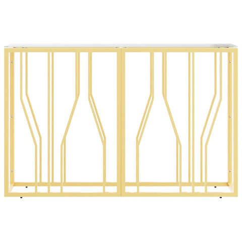 vidaXL Konsolentisch 110x30x70 cm Edelstahl und Glas