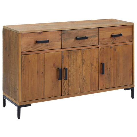 Sideboard Braun 110x35x70 cm Massivholz Kiefer