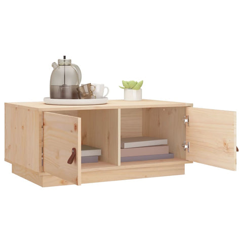 vidaXL Couchtisch 80x50x35 cm Massivholz Kiefer