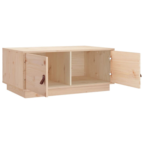 vidaXL Couchtisch 80x50x35 cm Massivholz Kiefer