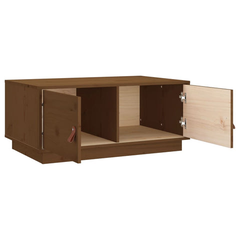 vidaXL Couchtisch Honigbraun 80x50x35 cm Massivholz Kiefer