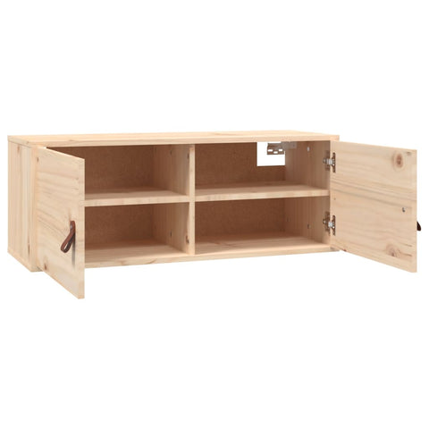 vidaXL Wandschrank 80x30x30 cm Massivholz Kiefer