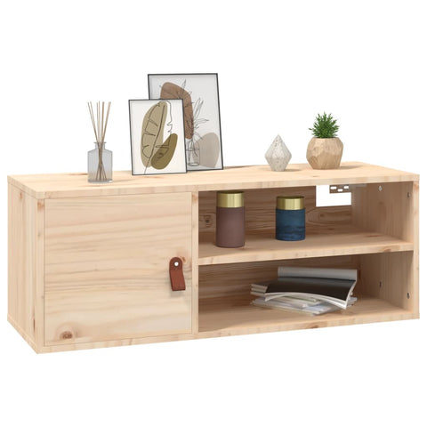 vidaXL Wandschrank 80x30x30 cm Massivholz Kiefer