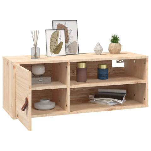 vidaXL Wandschrank 80x30x30 cm Massivholz Kiefer