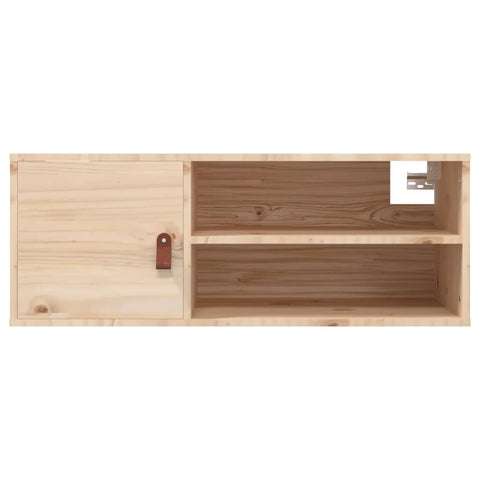 vidaXL Wandschrank 80x30x30 cm Massivholz Kiefer