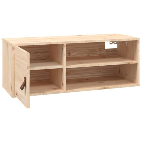 vidaXL Wandschrank 80x30x30 cm Massivholz Kiefer