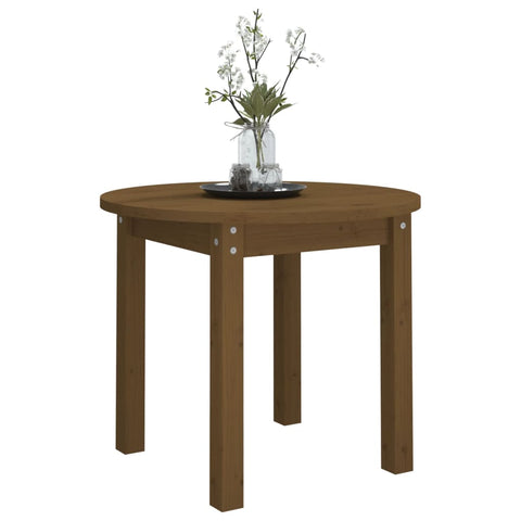 vidaXL Couchtisch Honigbraun Ø 55x45 cm Massivholz Kiefer