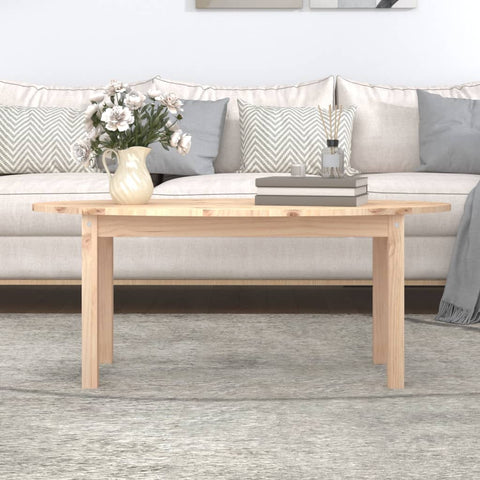 vidaXL Couchtisch 110x55x45 cm Massivholz Kiefer