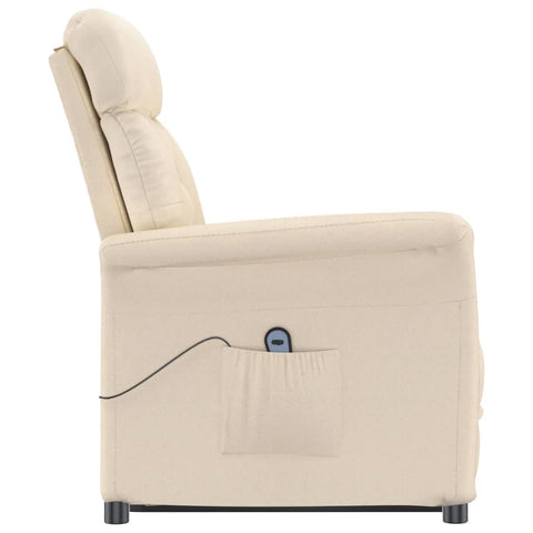 vidaXL Relaxsessel Elektrisch Beige Mikrofasergewebe