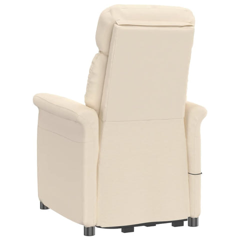 vidaXL Relaxsessel Elektrisch Beige Mikrofasergewebe