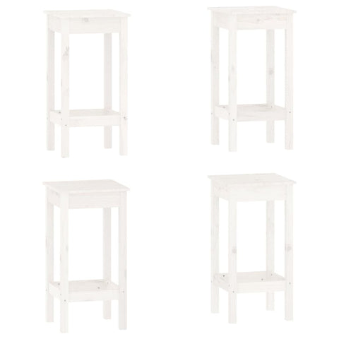 hocami - 5-tlg. Bar-Set Weiß Massivholz Kiefer - 5-tlg-bar-set-weiss-massivholz-kiefer-4 - 