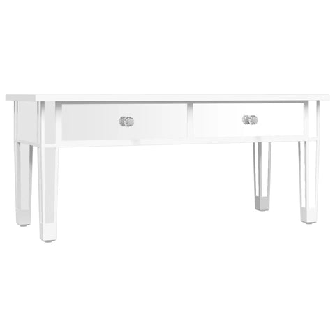 vidaXL Spiegel-Couchtisch 106x45x45 cm Holzwerkstoff und Glas