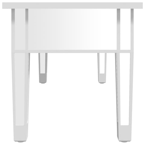 vidaXL Spiegel-Couchtisch 106x45x45 cm Holzwerkstoff und Glas