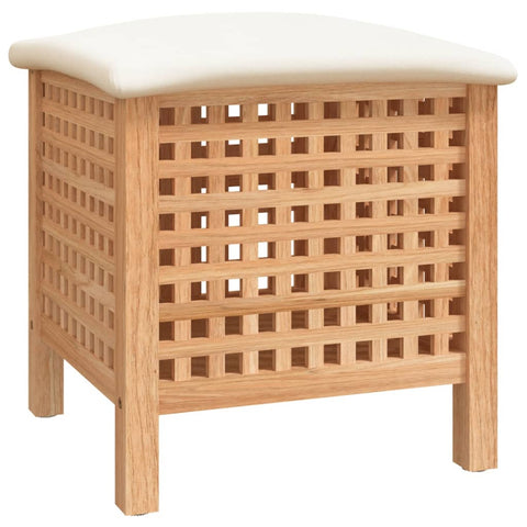 vidaXL Badhocker 48x47,5x52 cm Massivholz Nussbaum