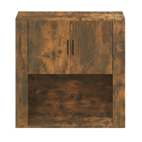 vidaXL Wandschrank Räuchereiche 80x33x80 cm Holzwerkstoff