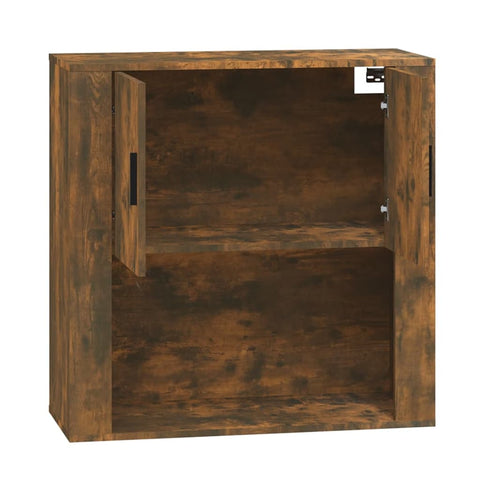 vidaXL Wandschrank Räuchereiche 80x33x80 cm Holzwerkstoff