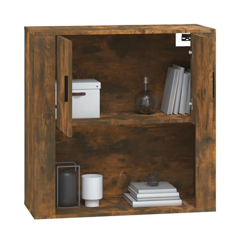 vidaXL Wandschrank Räuchereiche 80x33x80 cm Holzwerkstoff