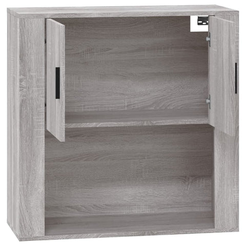 vidaXL Wandschrank Grau Sonoma 80x33x80 cm Holzwerkstoff