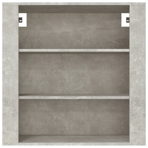 vidaXL Wandschrank Betongrau 80x33x80 cm Holzwerkstoff