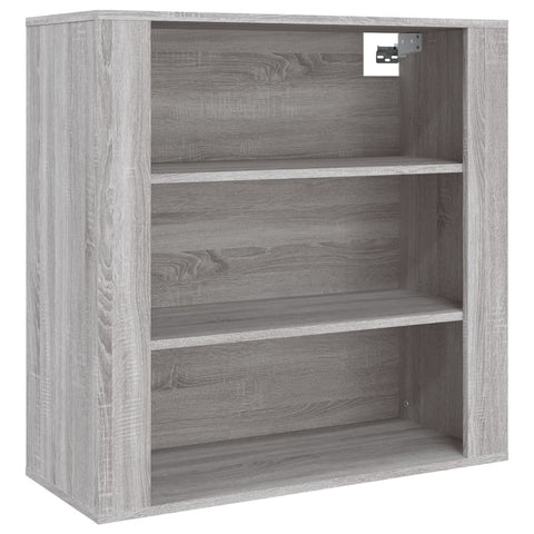 vidaXL Wandschrank Grau Sonoma 80x33x80 cm Holzwerkstoff