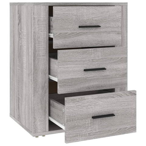 vidaXL Nachttisch Grau Sonoma 50x36x60 cm Holzwerkstoff