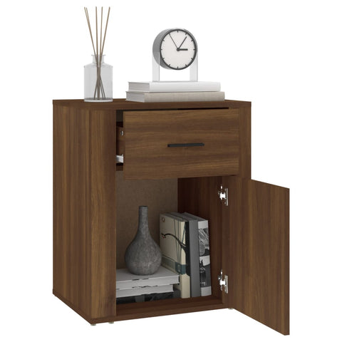 vidaXL Nachttisch Braun Eichen-Optik 50x36x60 cm Holzwerkstoff