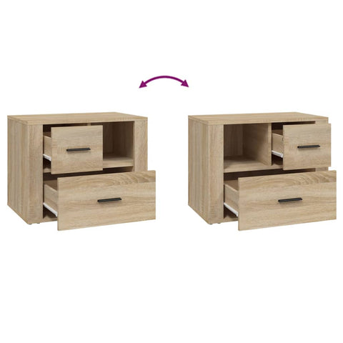 vidaXL Nachttisch Sonoma-Eiche 60x36x45 cm Holzwerkstoff