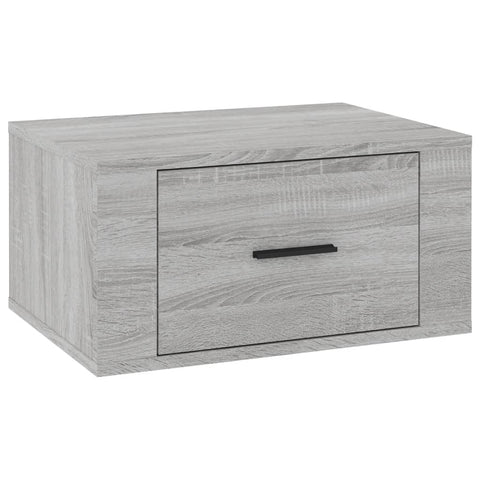 vidaXL Wand-Nachttische 2 Stk. Grau Sonoma 50x36x25 cm