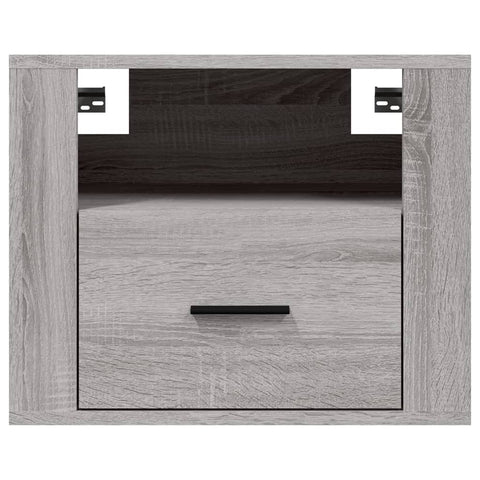 vidaXL Wand-Nachttische 2 Stk. Grau Sonoma 50x36x40 cm