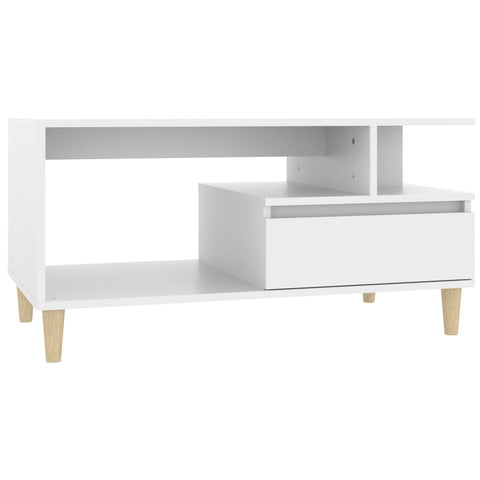 vidaXL Couchtisch Weiß 90x49x45 cm Holzwerkstoff