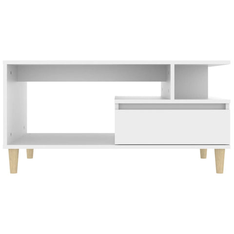 vidaXL Couchtisch Weiß 90x49x45 cm Holzwerkstoff