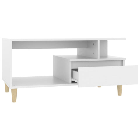 vidaXL Couchtisch Weiß 90x49x45 cm Holzwerkstoff