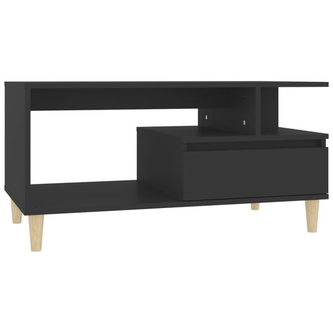 vidaXL Couchtisch Schwarz 90x49x45 cm Holzwerkstoff