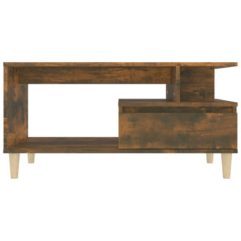 vidaXL Couchtisch Räuchereiche 90x49x45 cm Holzwerkstoff