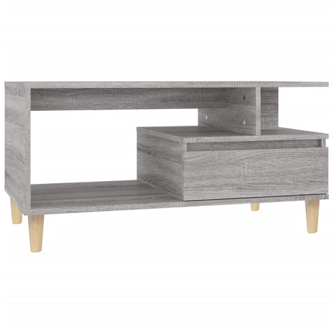 vidaXL Couchtisch Grau Sonoma 90x49x45 cm Holzwerkstoff