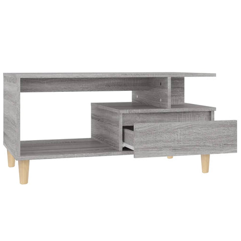 vidaXL Couchtisch Grau Sonoma 90x49x45 cm Holzwerkstoff