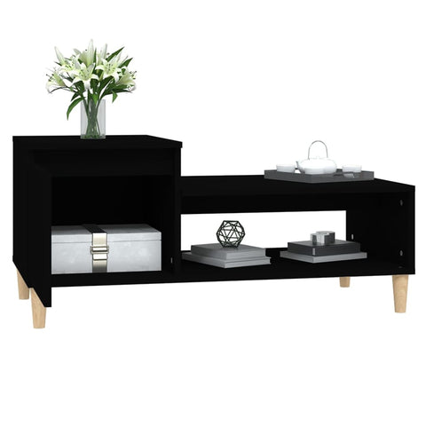 vidaXL Couchtisch Schwarz 100x50x45 cm Holzwerkstoff