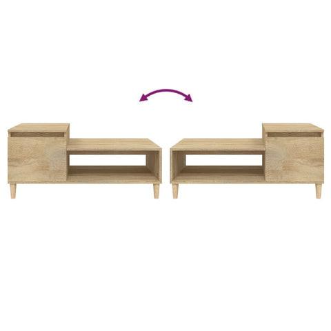 vidaXL Couchtisch Sonoma-Eiche 100x50x45 cm Holzwerkstoff