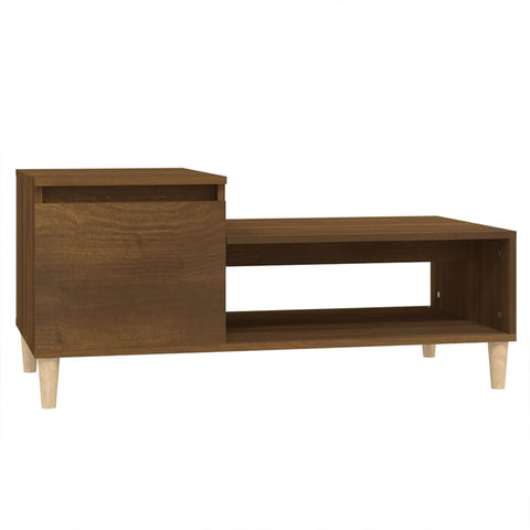 vidaXL Couchtisch Braun Eichen-Optik 100x50x45 cm Holzwerkstoff