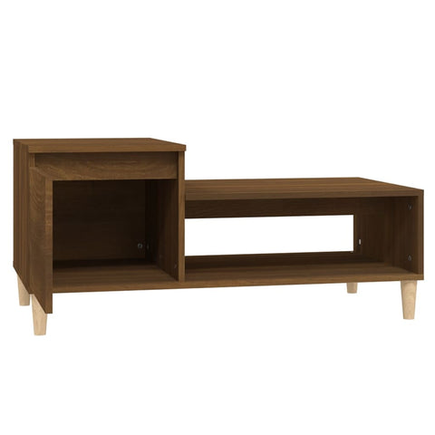 vidaXL Couchtisch Braun Eichen-Optik 100x50x45 cm Holzwerkstoff