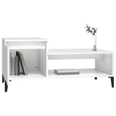 vidaXL Couchtisch Weiß 100x50x45 cm Holzwerkstoff