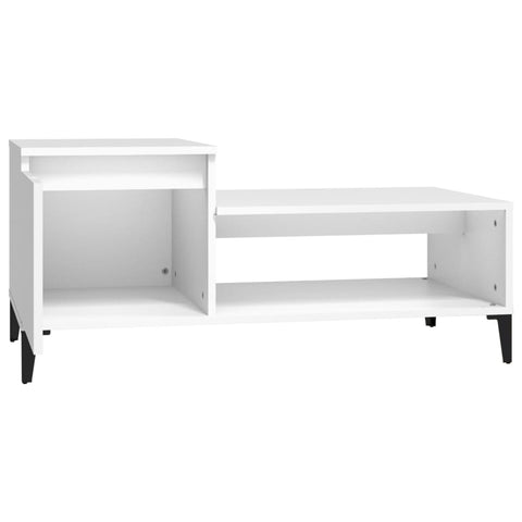 vidaXL Couchtisch Weiß 100x50x45 cm Holzwerkstoff