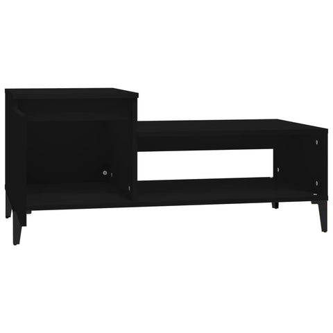 vidaXL Couchtisch Schwarz 100x50x45 cm Holzwerkstoff