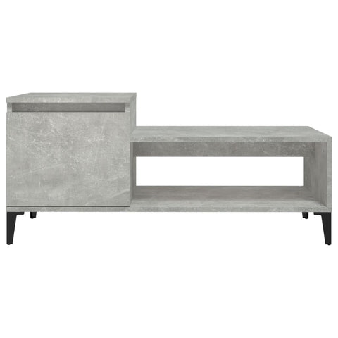 vidaXL Couchtisch Betongrau 100x50x45 cm Holzwerkstoff