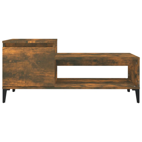 vidaXL Couchtisch Räuchereiche 100x50x45 cm Holzwerkstoff